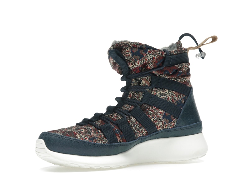 Nike Roshe Run Hi Sneakerboot QS Liberty of London Armory Navy (Women's)