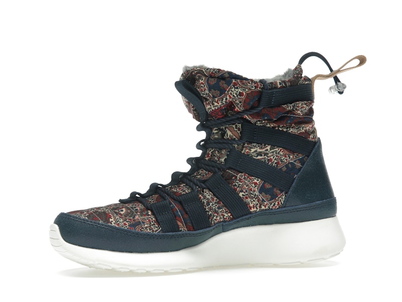 Nike Roshe Run Hi Sneakerboot QS Liberty of London Armory Navy (Women's)
