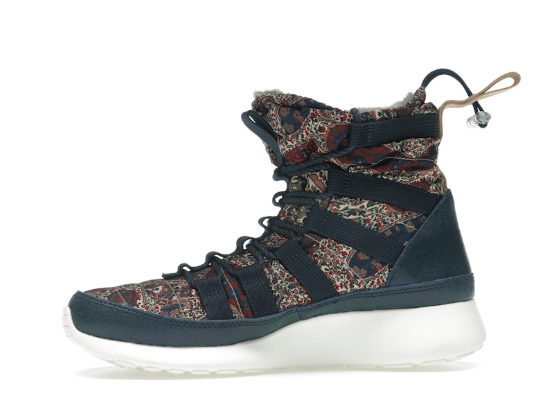 Nike Roshe Run Hi Sneakerboot QS Liberty of London Armory Navy (Women's)