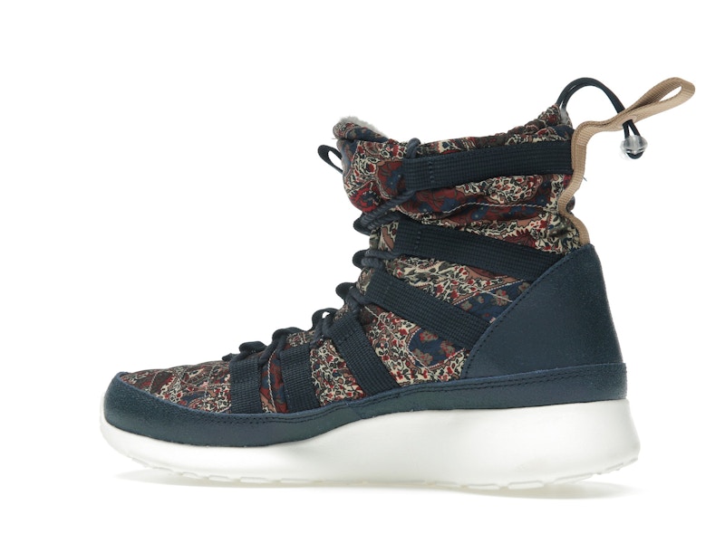 Nike Roshe Run Hi Sneakerboot QS Liberty of London Armory Navy (Women's)
