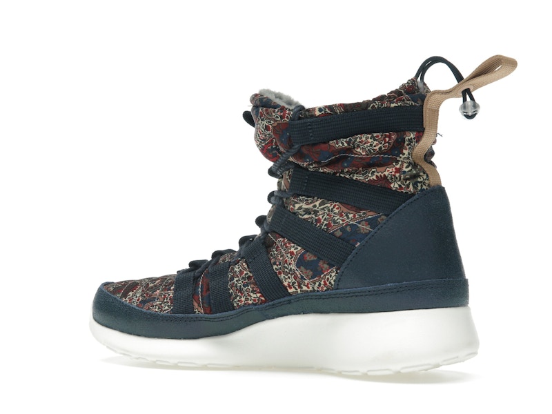 Nike Roshe Run Hi Sneakerboot QS Liberty of London Armory Navy (Women's)