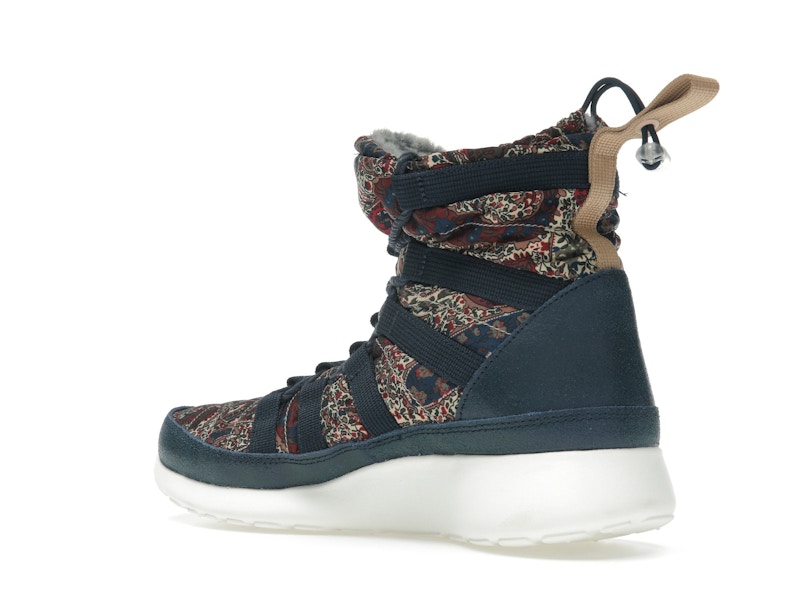 Nike Roshe Run Hi Sneakerboot QS Liberty of London Armory Navy (Women's)