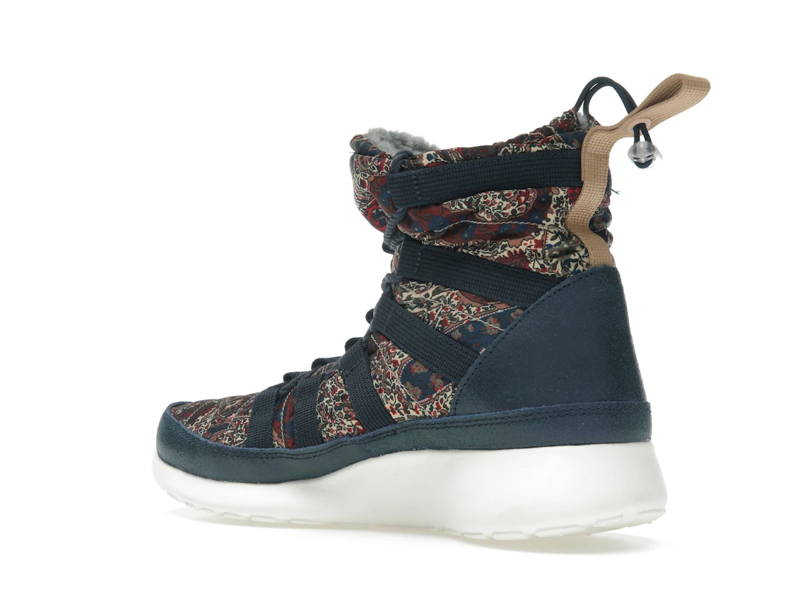 Nike Roshe Run Hi Sneakerboot QS Liberty of London Armory Navy (Women's)