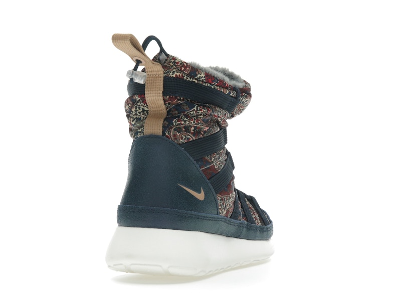 Nike Roshe Run Hi Sneakerboot QS Liberty of London Armory Navy (Women's)