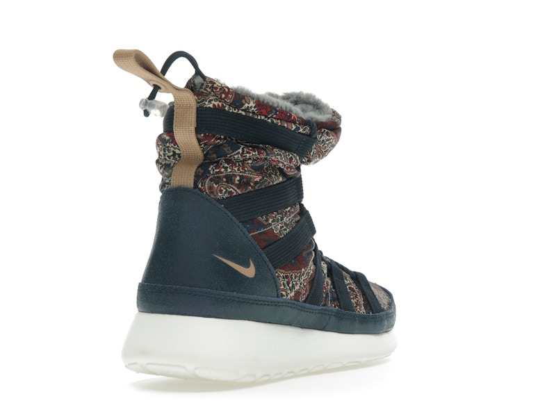 Nike Roshe Run Hi Sneakerboot QS Liberty of London Armory Navy (Women's)