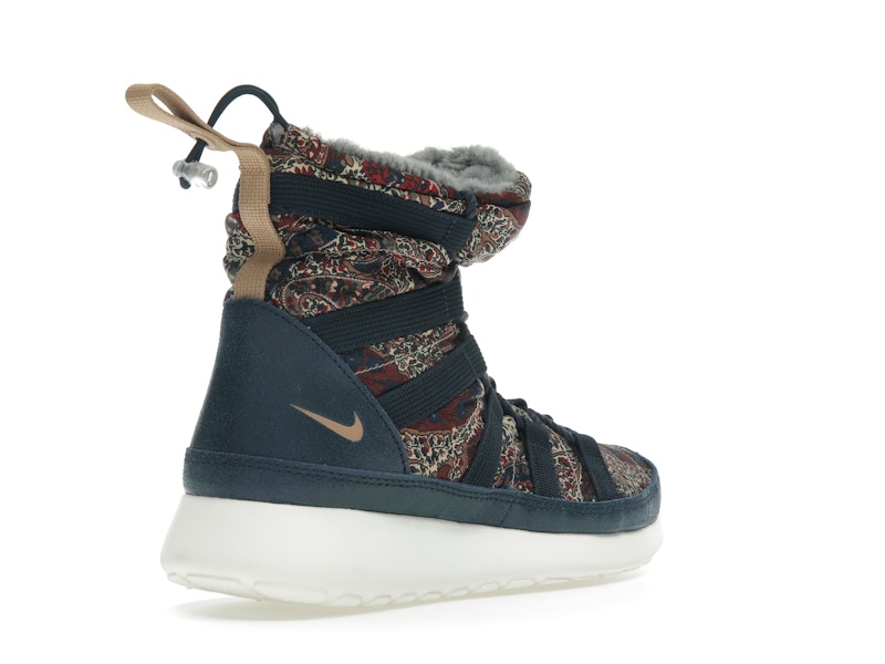 Nike Roshe Run Hi Sneakerboot QS Liberty of London Armory Navy (Women's)