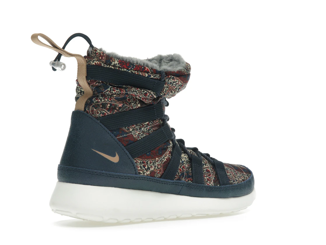 Nike Roshe Run Hi Sneakerboot QS Liberty of London Armory Navy (Women's)