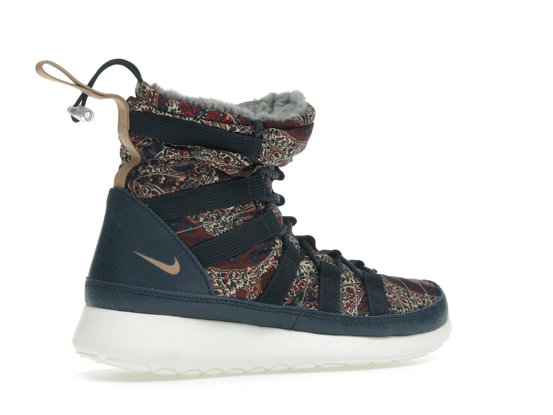 Nike Roshe Run Hi Sneakerboot QS Liberty of London Armory Navy (Women's)
