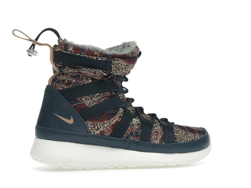Nike Roshe Run Hi Sneakerboot QS Liberty of London Armory Navy (Women's)