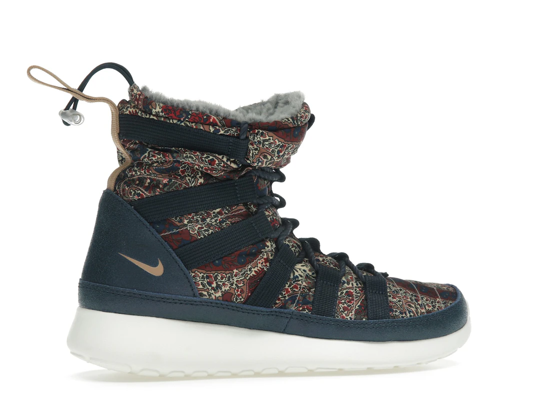 Nike Roshe Run Hi Sneakerboot QS Liberty of London Armory Navy (Women's)