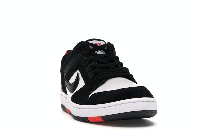 Nike sb air force 2 low black white habanero red new arrivals