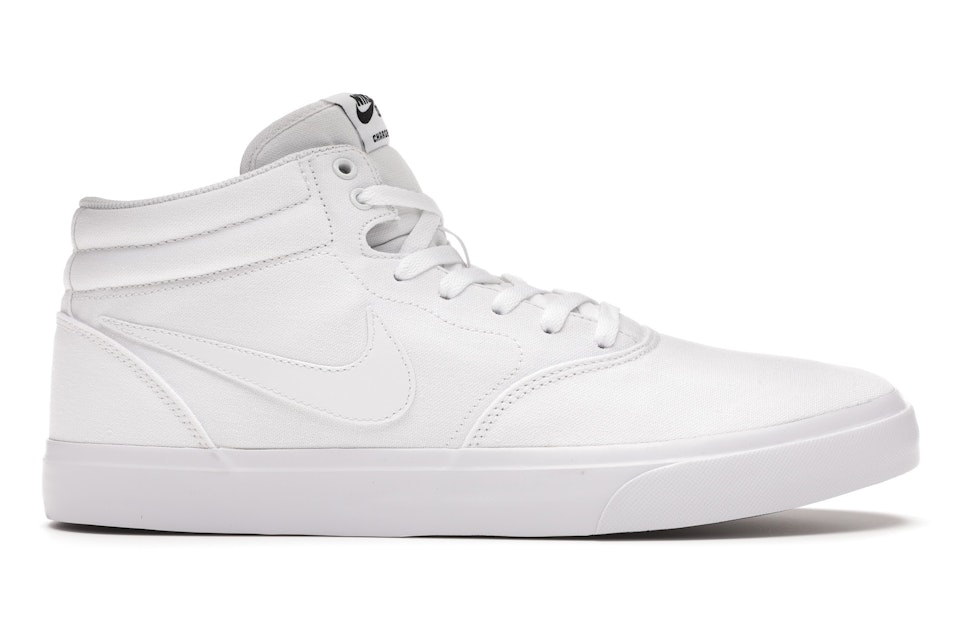 Disfraces Fanático Scully Nike SB Charge Mid Canvas Triple White Men's - CN5264-100 - US