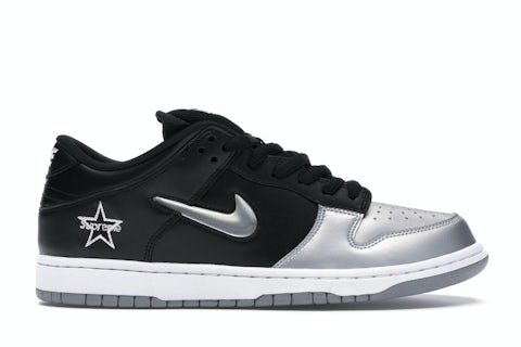 Nike SB Dunk Low Supreme Jewel Swoosh Silver Men's CK3480-001 US