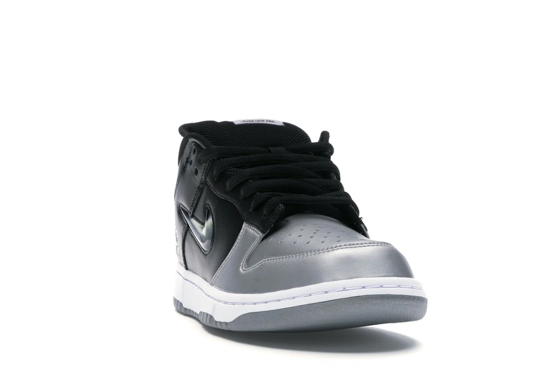 Nike SB Dunk Low Supreme Jewel Swoosh Silver