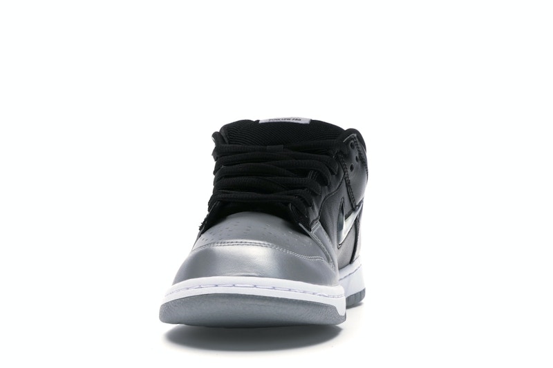 Nike SB Dunk Low Supreme Jewel Swoosh Silver