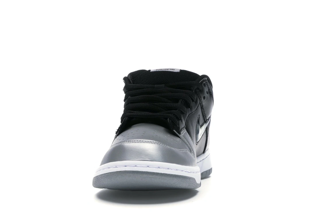 Nike SB Dunk Low Supreme Jewel Swoosh Silver
