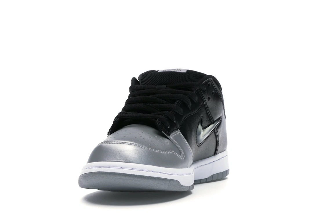 Nike SB Dunk Low Supreme Jewel Swoosh Silver