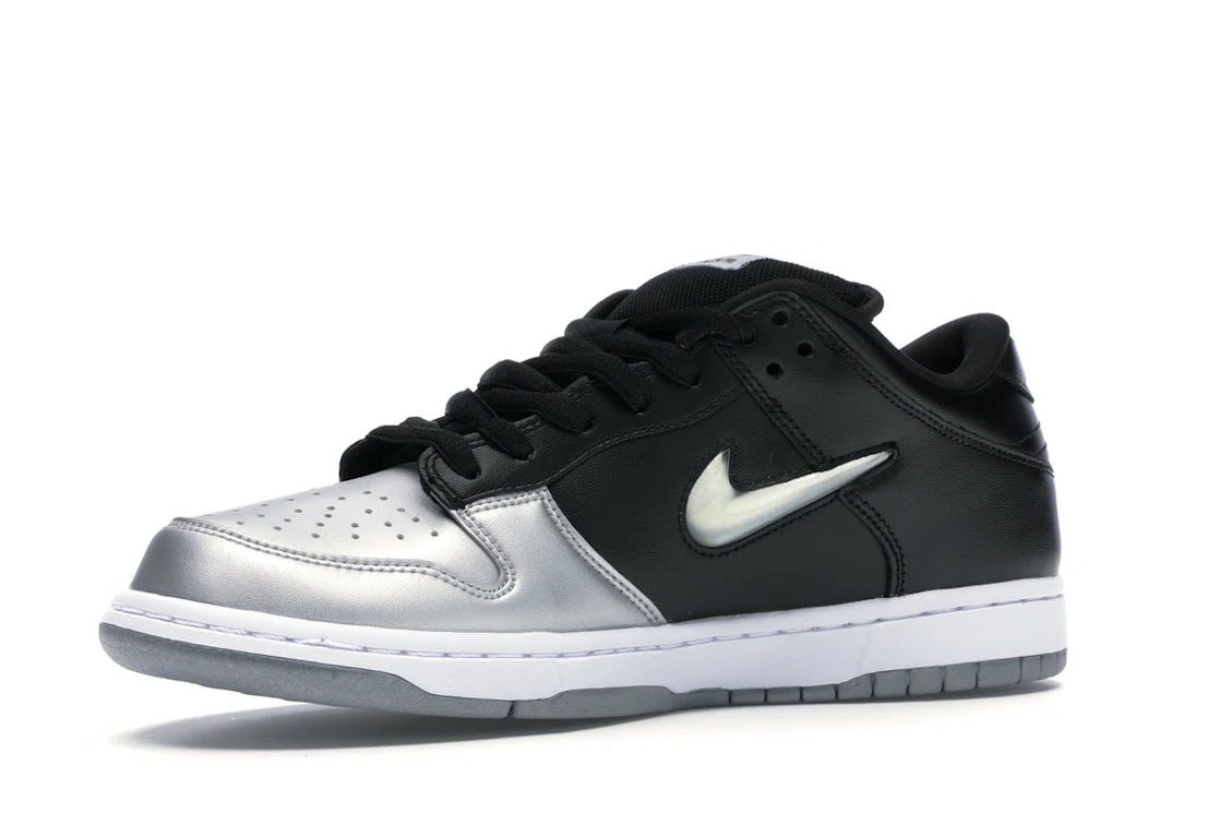 Nike SB Dunk Low Supreme Jewel Swoosh Silver
