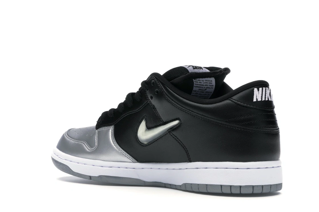 Nike SB Dunk Low Supreme Jewel Swoosh Silver