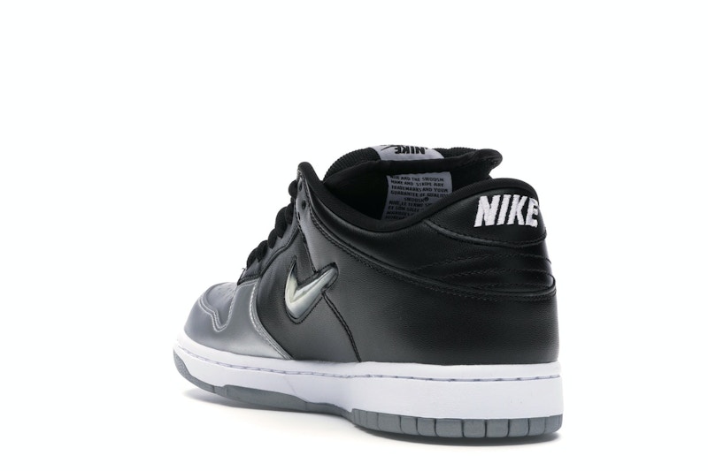 Nike SB Dunk Low Supreme Jewel Swoosh Silver