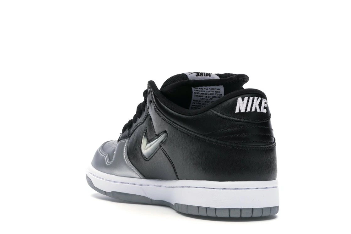 Nike SB Dunk Low Supreme Jewel Swoosh Silver