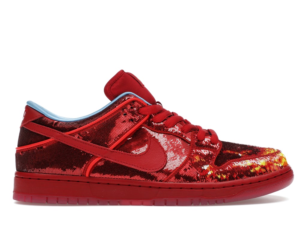 Nike SB Dunk Low The Wizard of Oz Ruby Red Slipper (Golden Ticket) Men ...