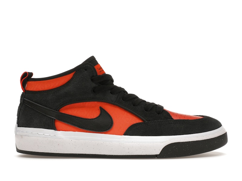 Nike SB React Leo Schwarz Elektro Orange Herren DX4361 002 DE
