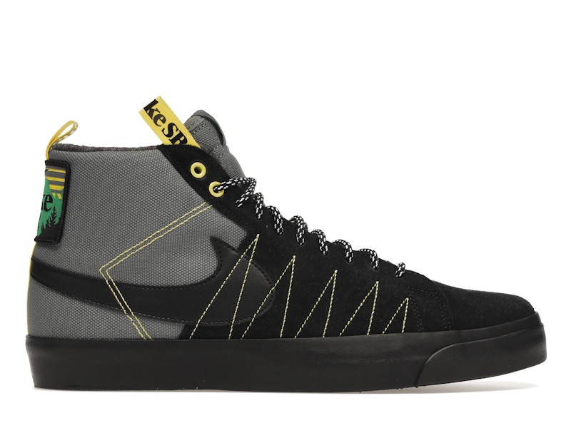 Nike SB Zoom Blazer Mid PRM Acclimate Cool Grey Yellow Strike