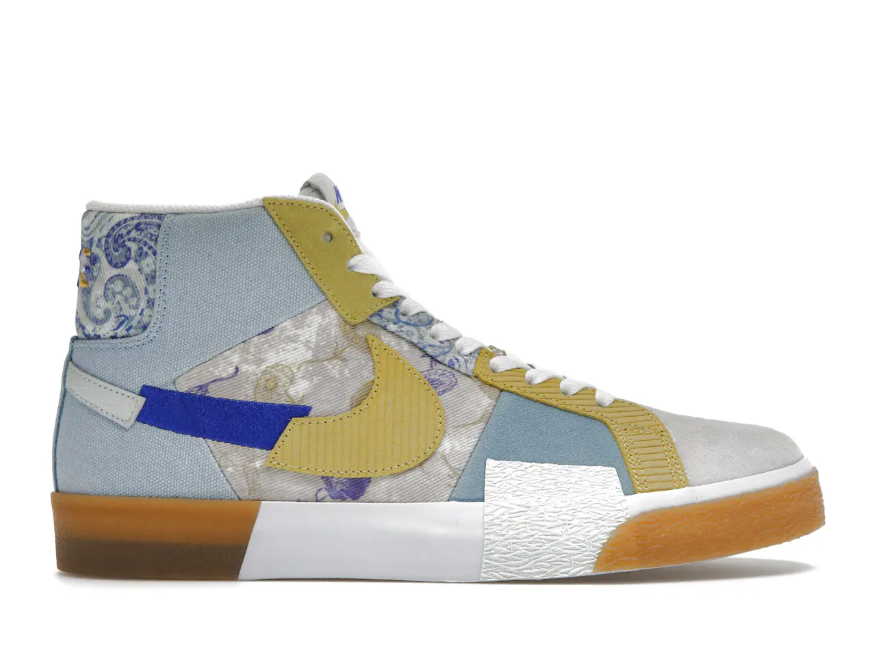 Nike SB Zoom Blazer Mid Premium Floral Paisley Boarder Blue Men's - DM0859-400 - US