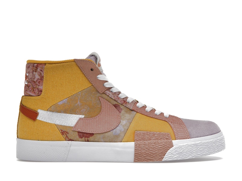Nike SB Zoom Blazer Mid Premium Floral Paisley Sanded Gold Men s