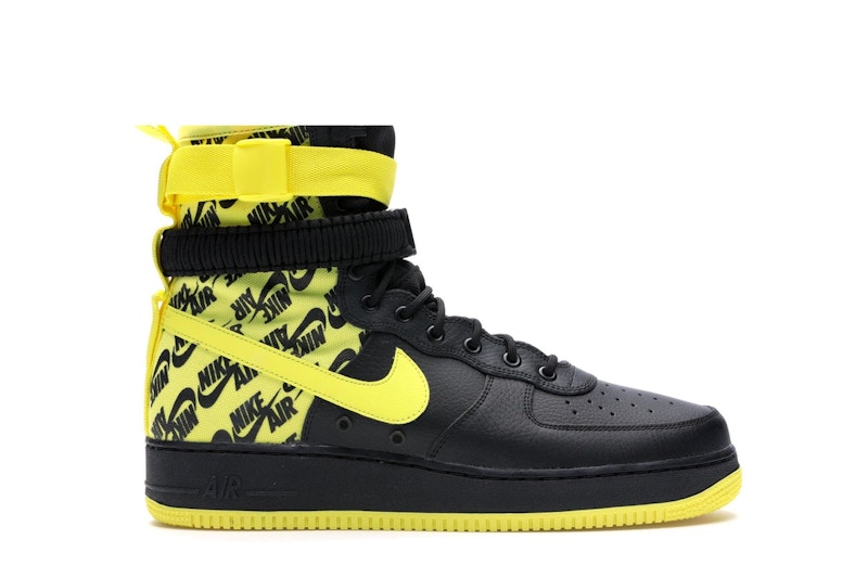 Jordan air force hot sale 1 black and yellow