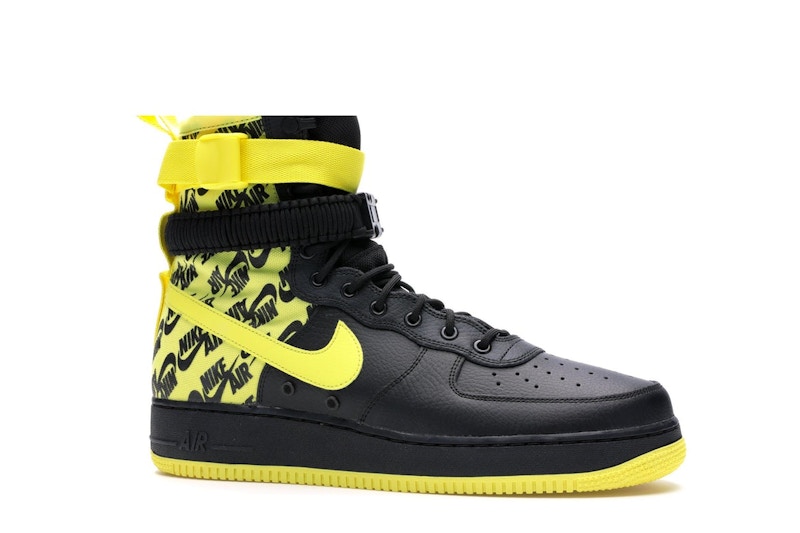 Yellow and black air force 1 high