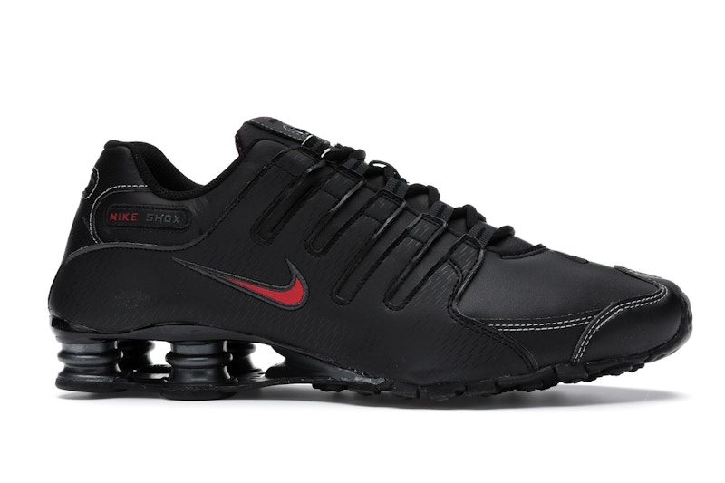 nike shox nz black red