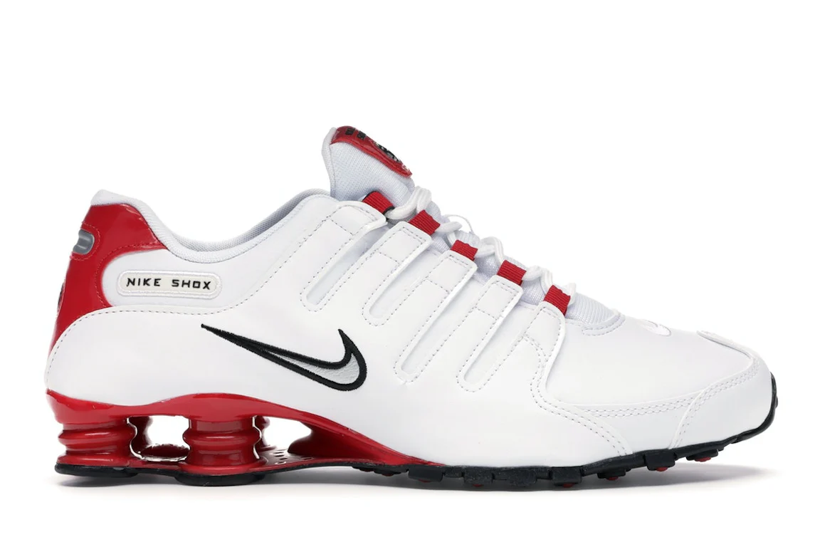 Nike Shox NZ White University Red Men's - 378341-110 - US