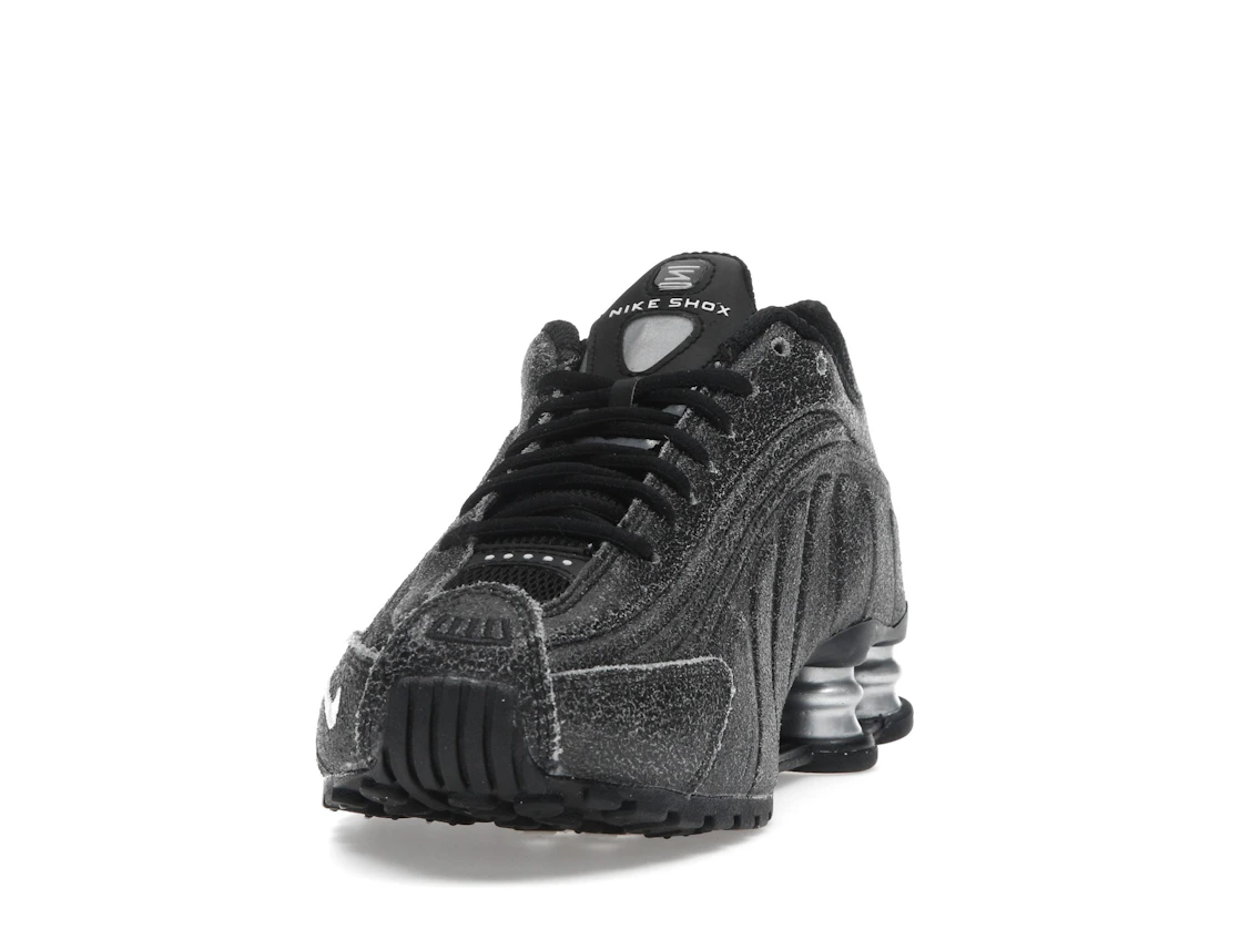 Nike Shox R4 Black Distressed Leather