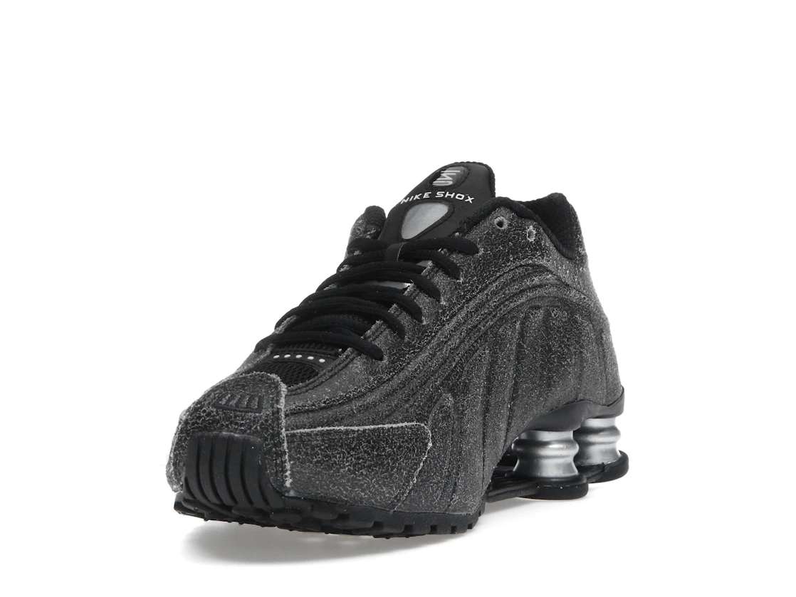 Nike Shox R4 Black Distressed Leather