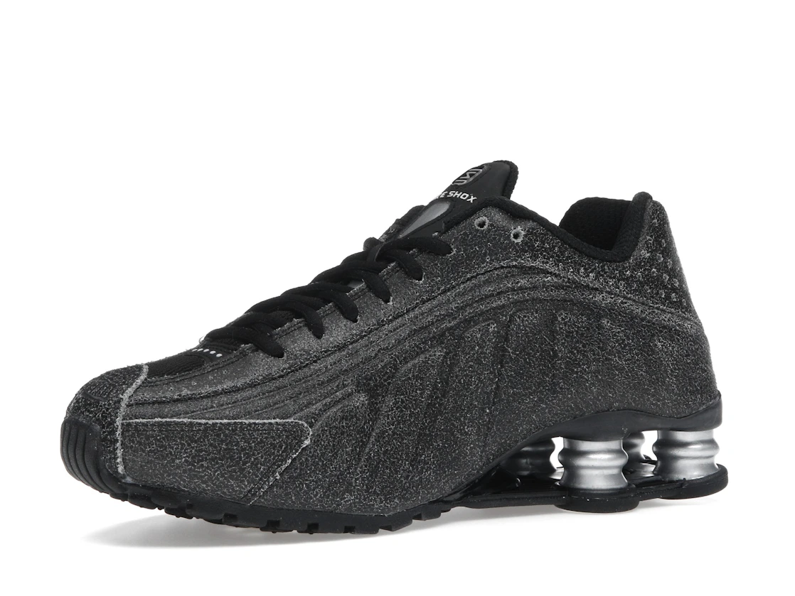 Nike Shox R4 Black Distressed Leather
