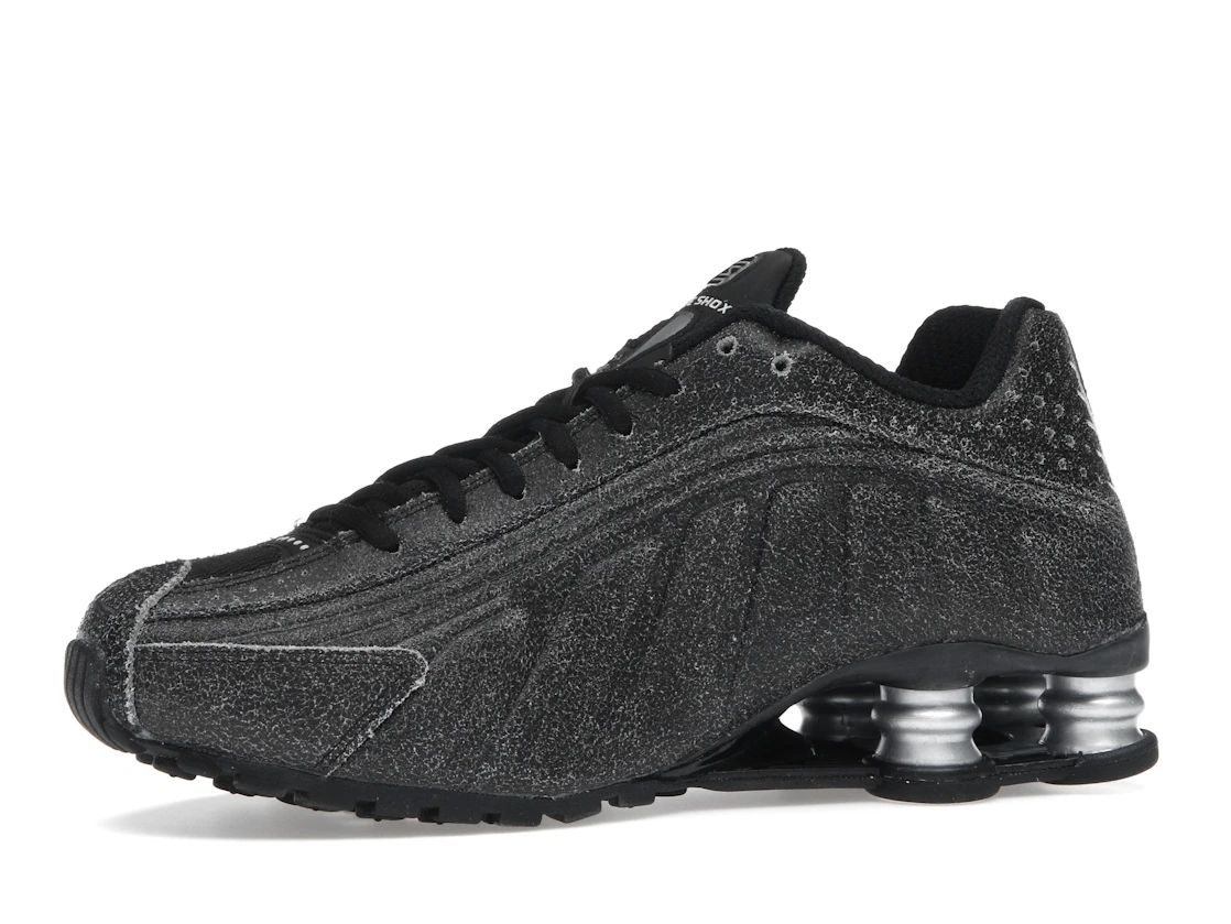 Nike Shox R4 Black Distressed Leather