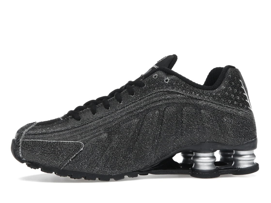 Nike Shox R4 Black Distressed Leather