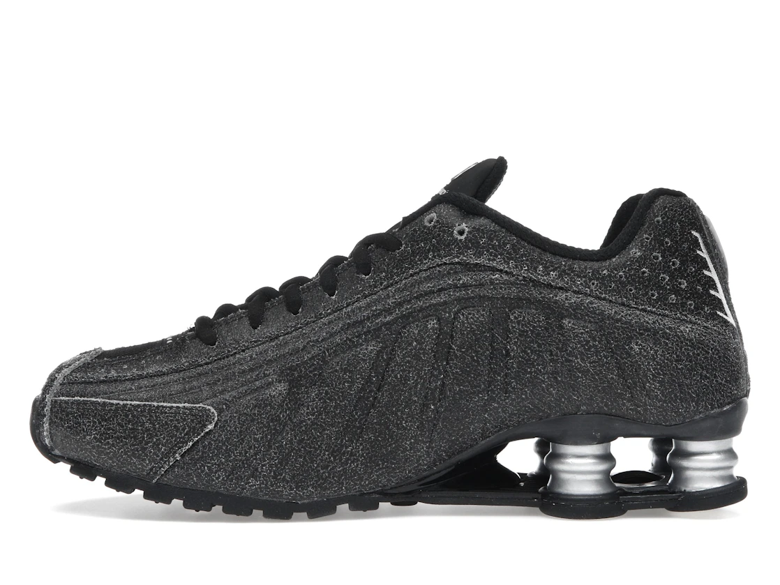 Nike Shox R4 Black Distressed Leather