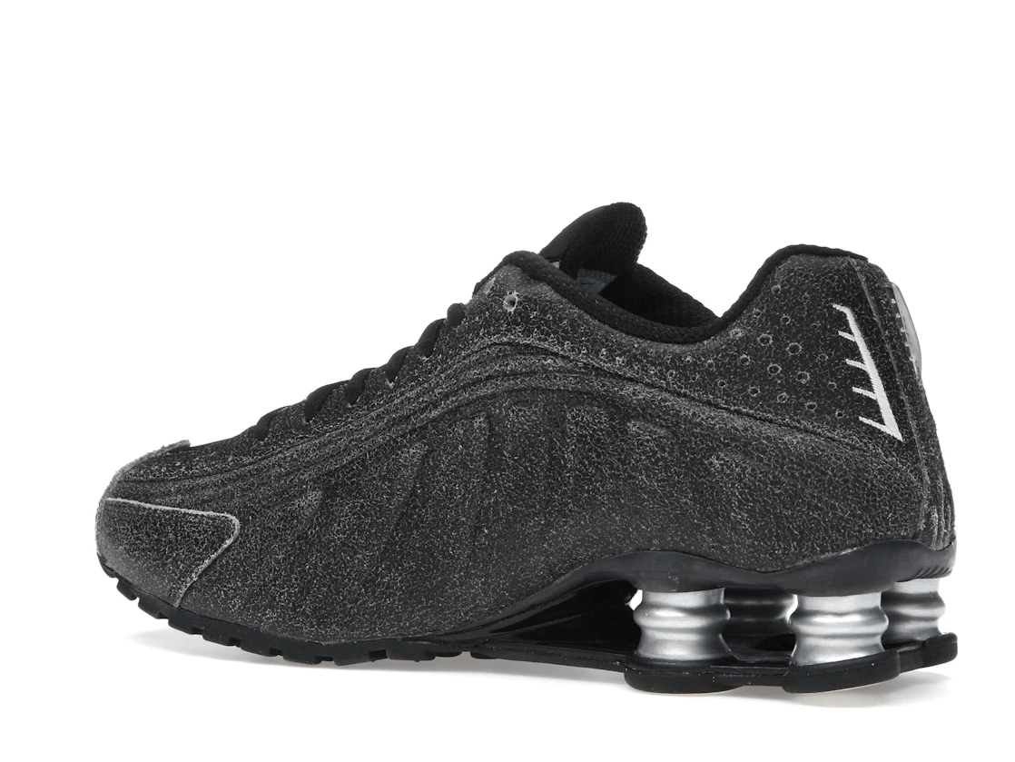Nike Shox R4 Black Distressed Leather