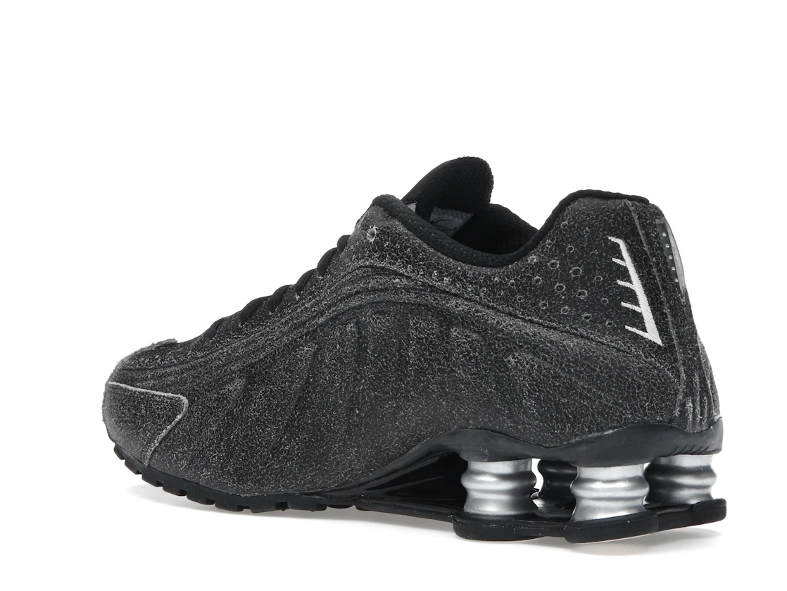 Nike Shox R4 Black Distressed Leather