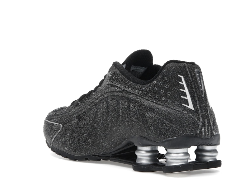 Nike Shox R4 Black Distressed Leather