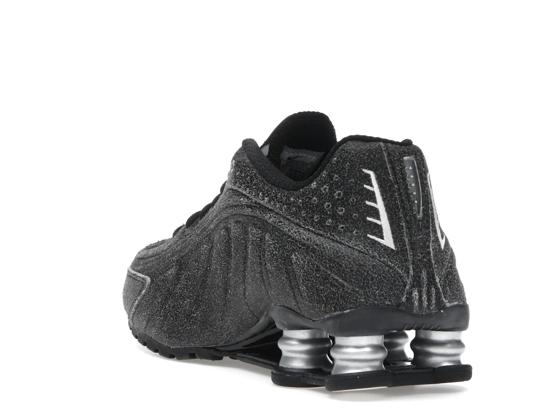 Nike Shox R4 Black Distressed Leather