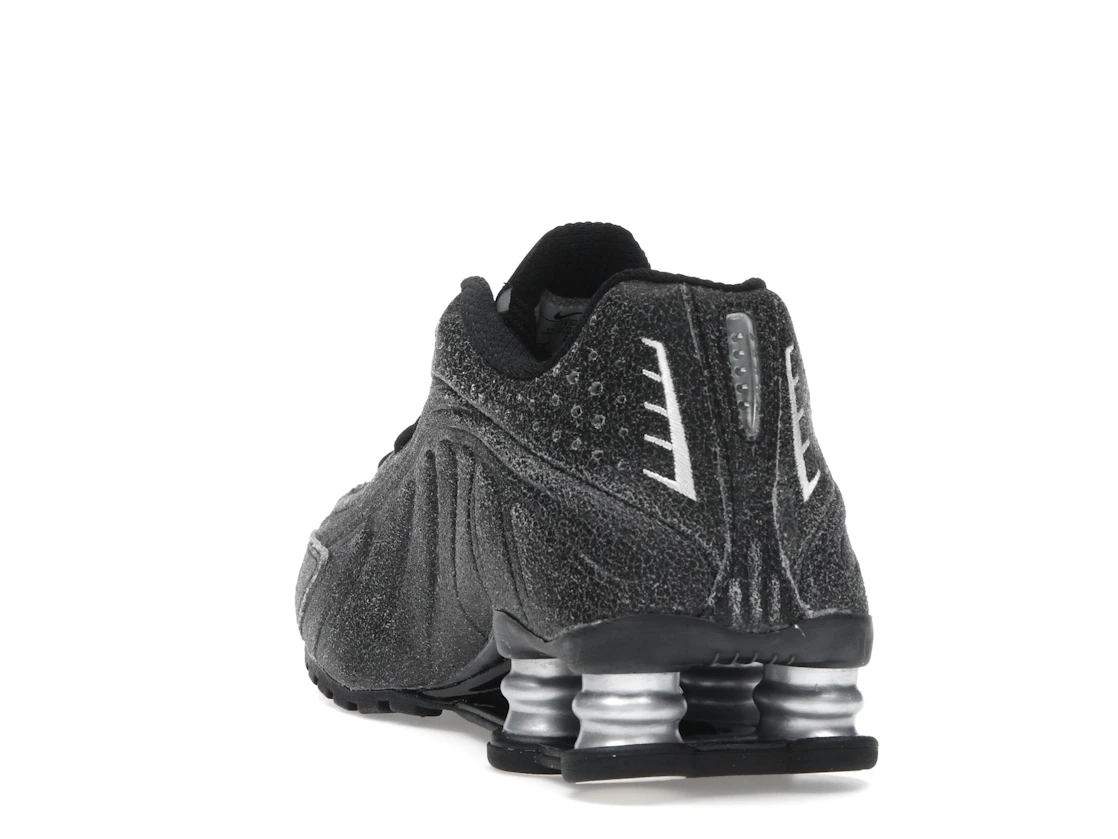 Nike Shox R4 Black Distressed Leather