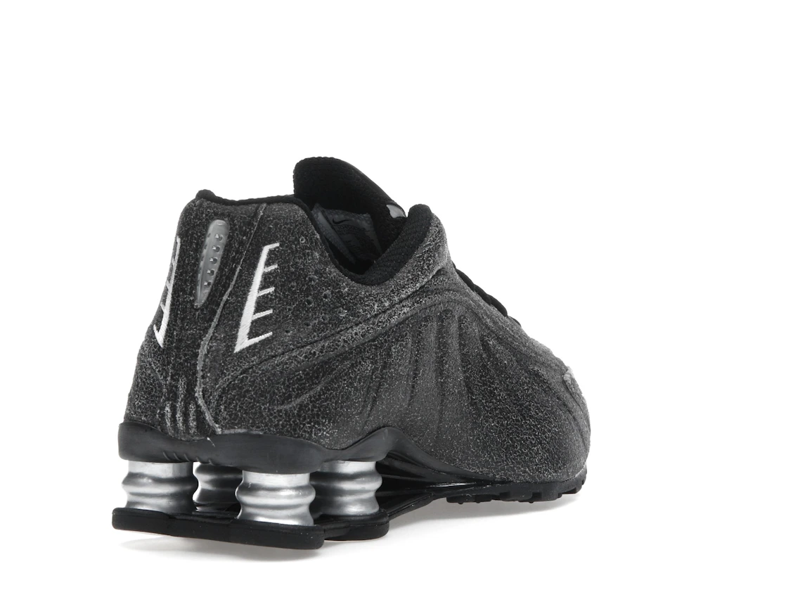 Nike Shox R4 Black Distressed Leather