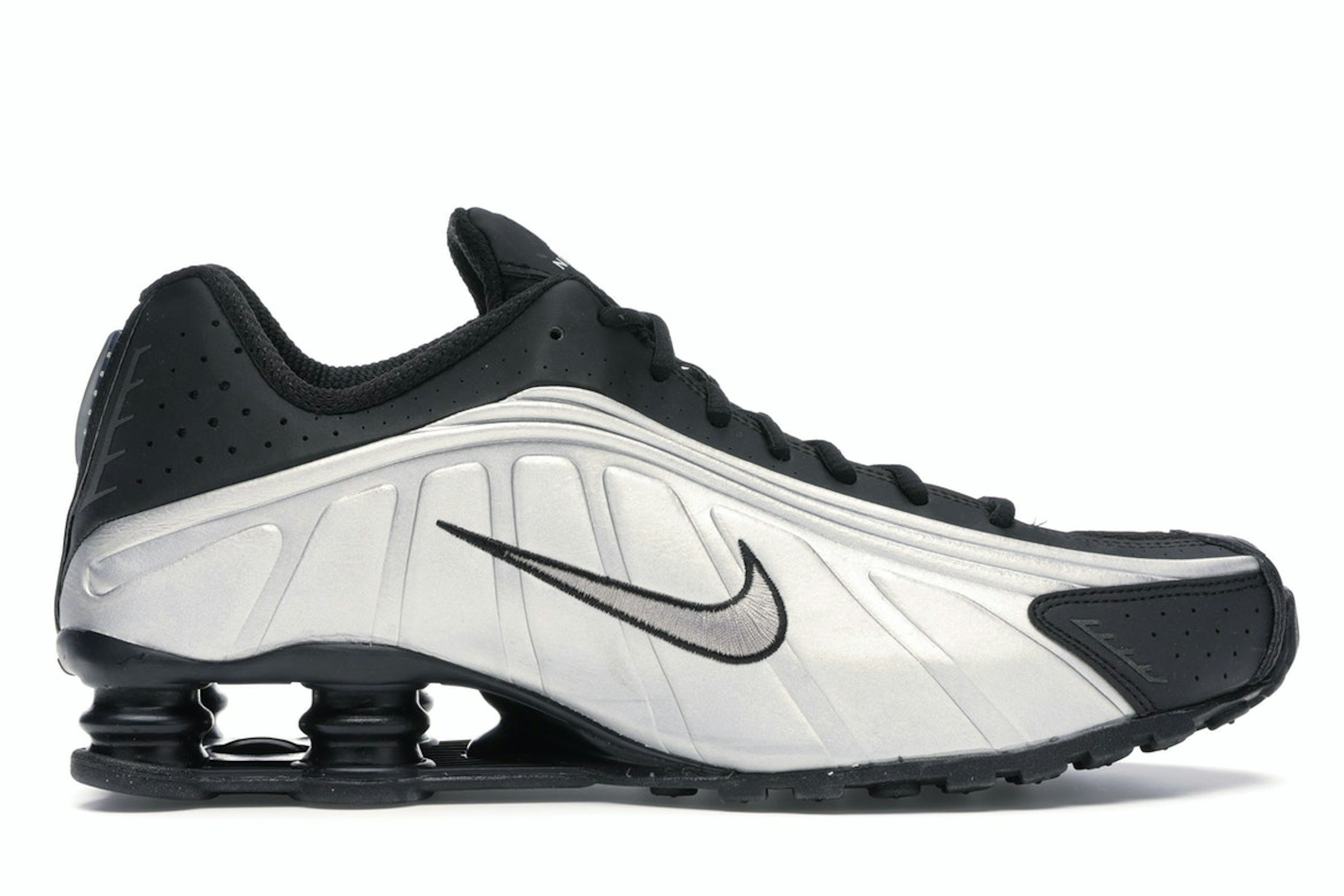 Nike Shox R4 Black Metallic Silver - 104265-045