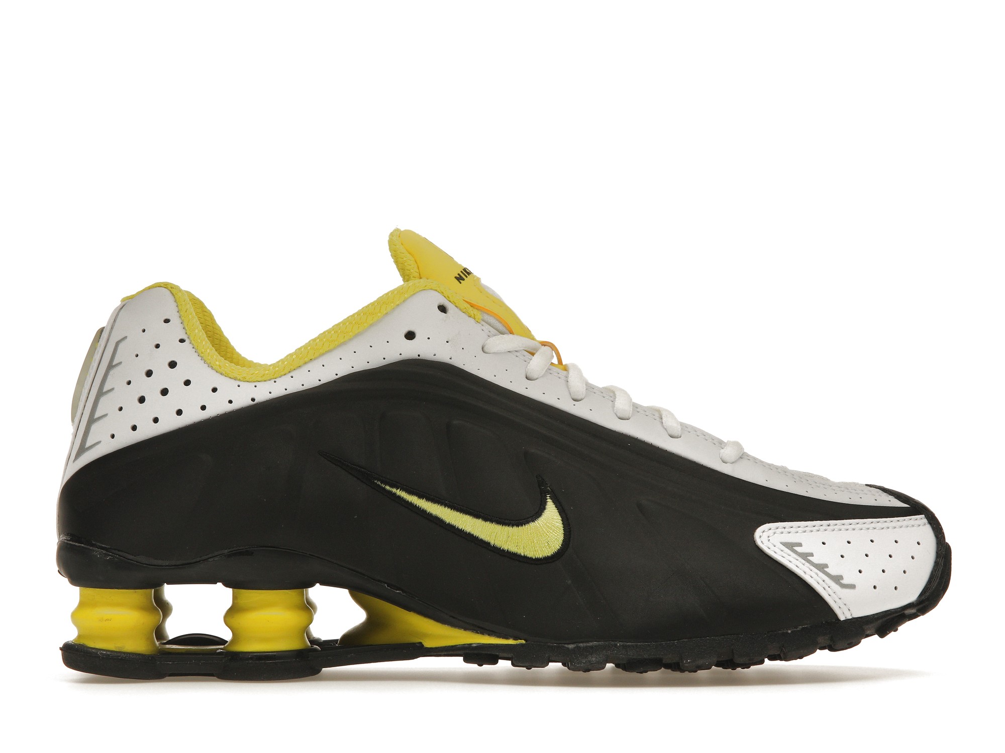 Nike Shox R4 Black Yellow Men's - 104265-048 - GB