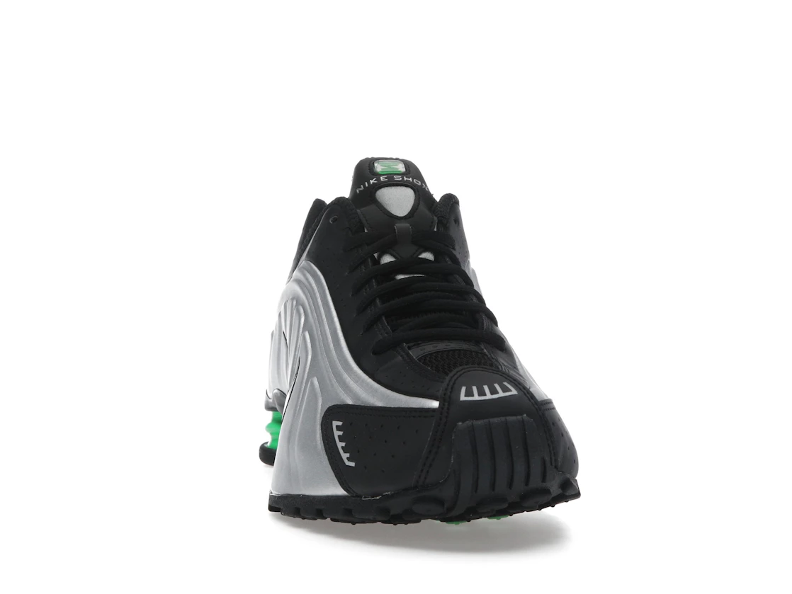 Nike Shox R4 Metallic Silver Green Shock
