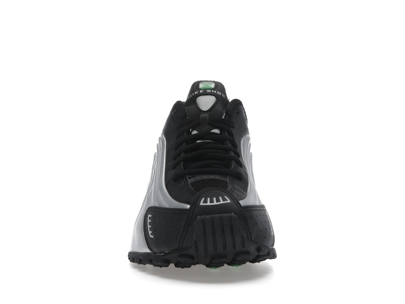 Nike Shox R4 Metallic Silver Green Shock